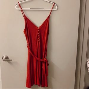 Red mango dress